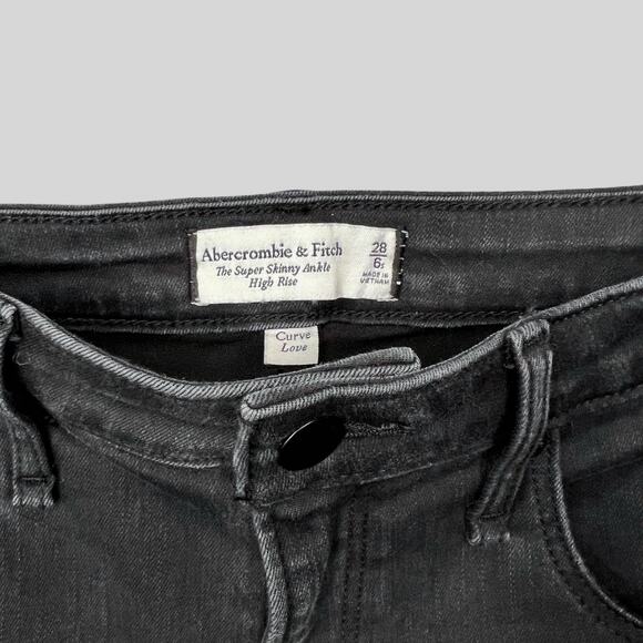 Abercrombie & Fitch The Super Skinny Ankle High Rise Jeans - Picture 4 of 5